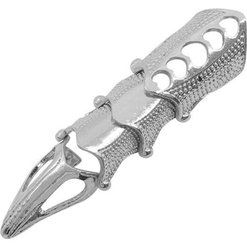 Portable Retro Punk Rings Joint Armor Knuckle Metal Full Finger Claw Rings Love-youly Fantastic Ring