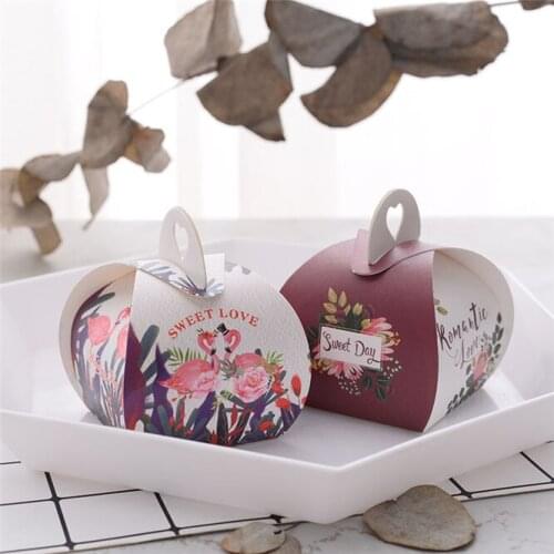 20PCS Korean style Candy Box Wedding Favors Flamingos unicorns Gifts box Party Supplies birthday kid friend Gift Box
