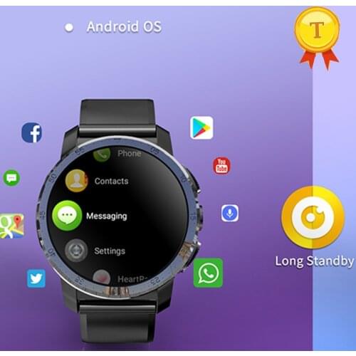 Best selling 4G smart phone watch 16G memory removable strap ceramic bezel 800mAh smartwatch man whastapp email message sync