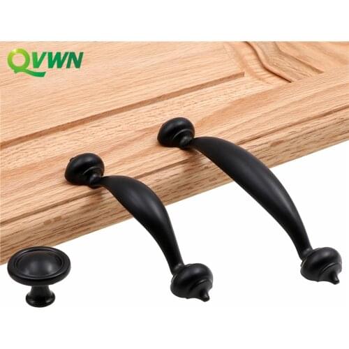 QVWN Furniture Handle Knob Cabinet Pulls Hardware Iron Handle Vintage Sliding Barn Doors Gates Garages Sheds Door Pull Handle
