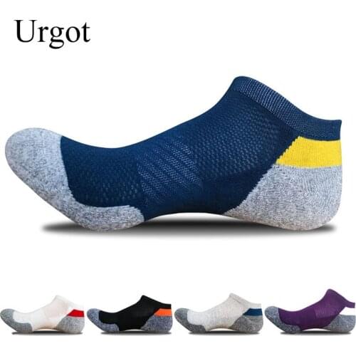 Urgot 5 Pairs Mens Socks Durable Low Tube Sports Socks Tide Fashion Men Basket Ball Sock Male Boys Breathable Comfort Sox Meias