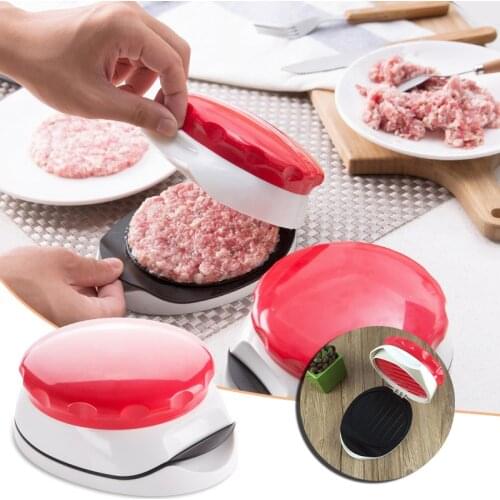 Burger Press Hamburger Patty Maker Adjustable 1/4 Lb 1/2 Lb Non-Stick Handheld Meat Press M56