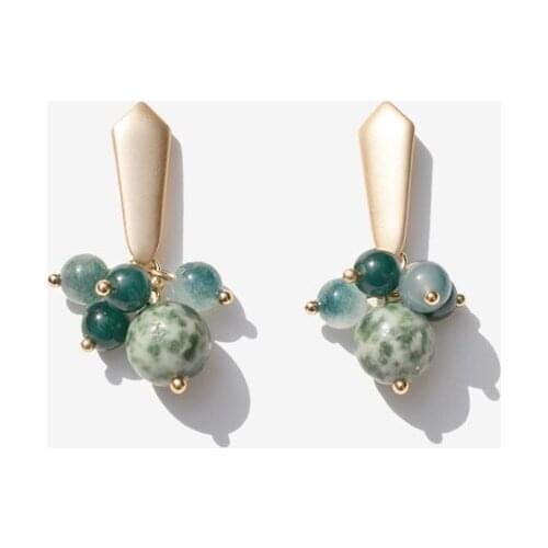 Retro Ear Clip Without Pierced High Sense of Design Earrings 925 Sterling Silver Nail Female Emerald Harbor Style Light Luxury