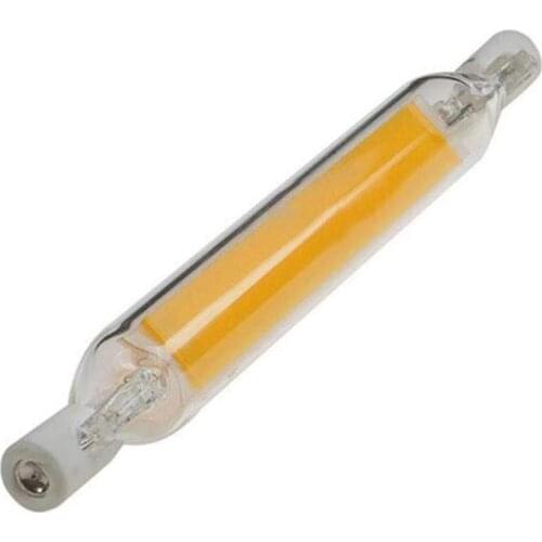 118mm 15W R7S LED Bulb (2 Pack) 150W Halogen Equivalent 118mm J-Type High Brightness 15W 120V R7S Base 3000K Warm White