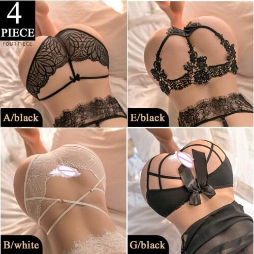 European Luxury Floral Lace Sexy open Panties Low Waist String Temptation Thin Women Underwear Seamless Briefs butterfly thong