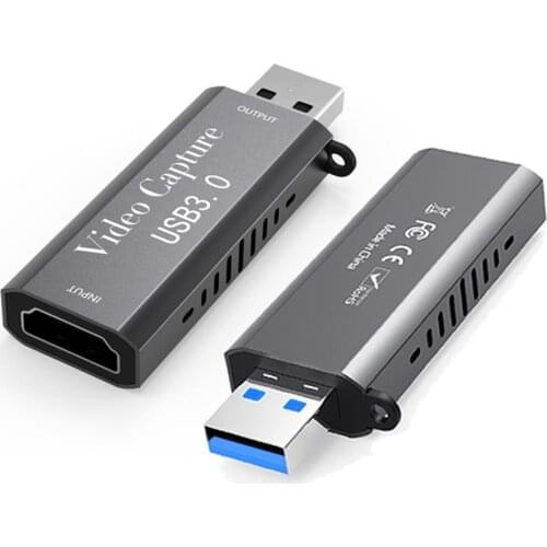 USB3.0 4K 60Hz Video Capture Card HDMI-compatible Grabber for PS4 Game Live Broadcasting