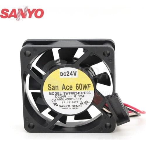 For Sanyo 9WF0624H7D03 6015 24V A90L-0001-0511 equipment dedicated cooling fan