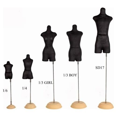 [wamami] 123# Black Foam Mannequin For 1/3 BJD Dollfie Clothe/Dress DIY OOAK Accessory