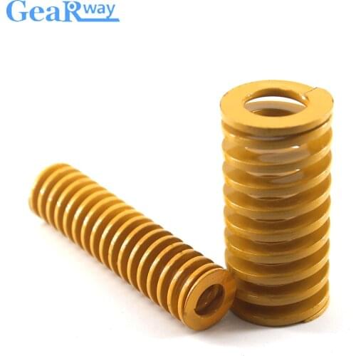 Gearway Yellow Compression Spring 58% Compression Ratio Mould Spring TF40x70/40x75/40x95/40x100mm Mould Die Compression Spring