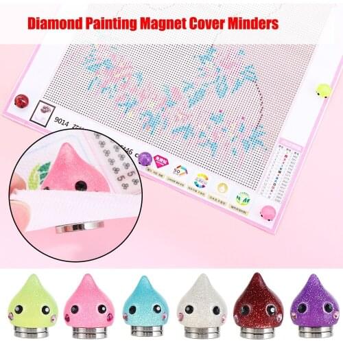 1Pc Glitter Shell Diamond Painting Magnet Cover Minders Diamond Painting Tools Parchment Paper Cover Holder Home DIY Accessories