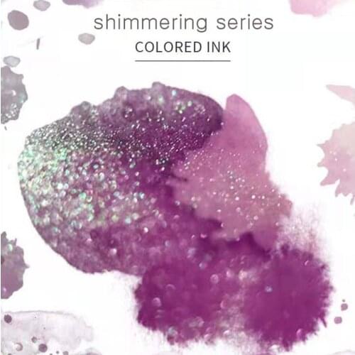 18ML Shimmering Series Color Ink,The Pearlescent Progressive Twinkling Color Ink Is Used For Pen