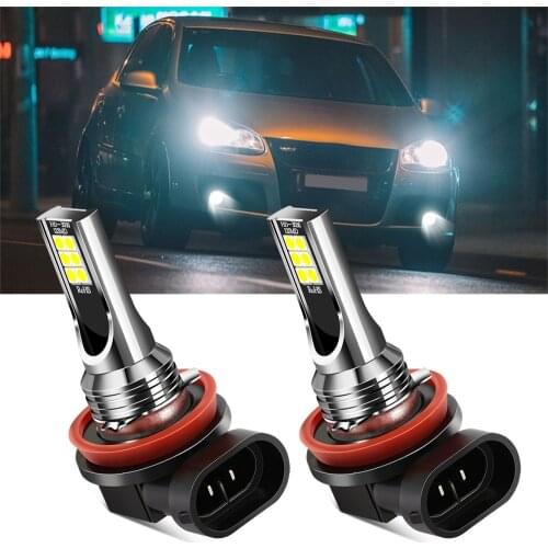 2x H8 H11 LED Bulbs Car Fog lamp Daytime Running Light For Kia rio ceed sportage cerato soul hyundai creta elantra i30 hb20