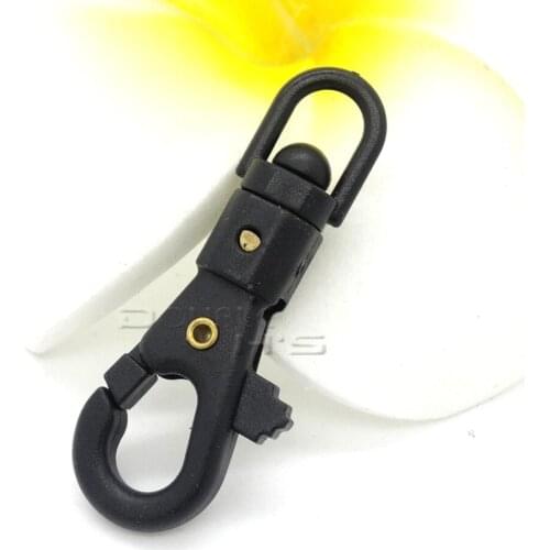 20pcs/lot 1/4''Plastic Swivel Snap Hook For Weave Paracord Lanyard Buckles Backpack Webbing