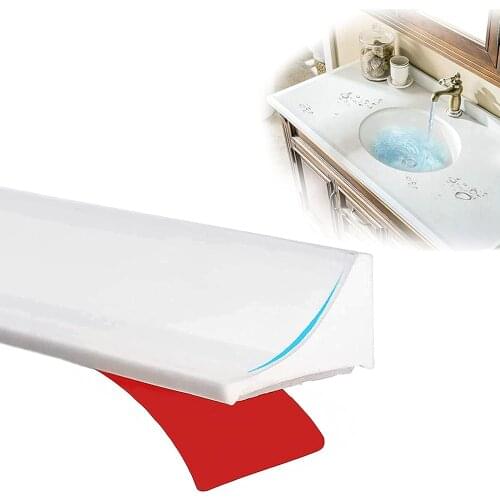 78Inch Shower Splash Guard, Collapsible Silicone Threshold Water Dam Shower Door Seal, Rubber Bottom Seal Strip Water Stopper