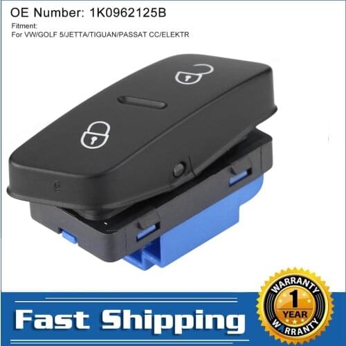 Car accessories Power Control Door lock switch Button For VW Golf Tiguan Jetta GTI 2004-2012 2005 2006 2009 2010 1K0962125B