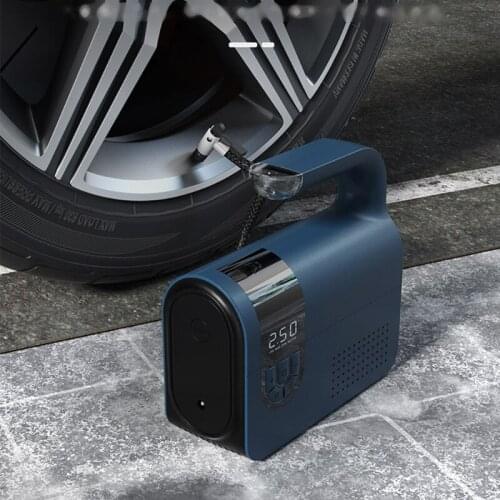 Wireless Air Compressor for Basketball Car Tire Inflator 12V/120W Portable Electric Pump with Digital Pressure Gauge