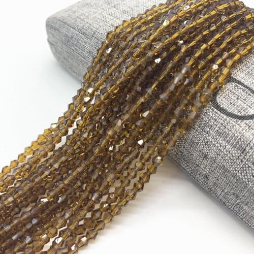 100pcs 4mm Bicone Austria Crystal Beads charm Glass Bead Loose Spacer Bead for DIY Jewelry Making#JJ27