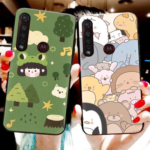 Anime Cover Phone Case For MOTO G8 Plus Back Cover Luxury For Boy Fashion Design Waterproof