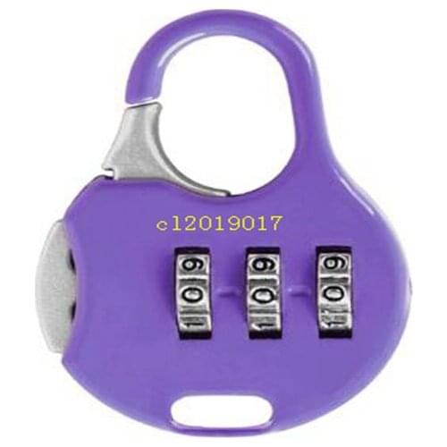 Color Mini Padlock For Backpack Suitcase Stationery Password Lock Student Children Security Metal Cartoon Padlock