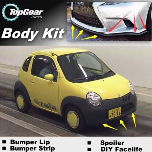 Bumper Lip Deflector Lips For Suzuki Twin Front Spoiler Skirt For TopGear Fans to Car Tuning View / Body Kit / Strip