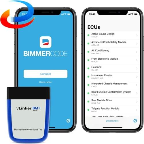 Vgate vLinker BM+ ELM327 V2.2 For BMW Scanner Bluetooth 4.0 Wifi OBD 2 OBD2 Car Diagnostic ELM 327 Auto Tool For BMW Bimmercode