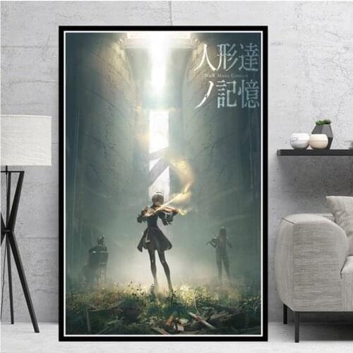 NieR Automata Fight Game Girl Japan Anime Comic Canvas Painting Poster Prints Wall Art Pictures Home Decor schilderij картины