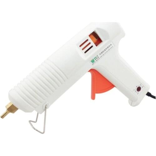 100W Hot Melt Glue Gun Mini Graft Repair Heat Gun Pneumatic Silicone Adhesive Guns Thermo Electric Heat Temperature Tool US Plug