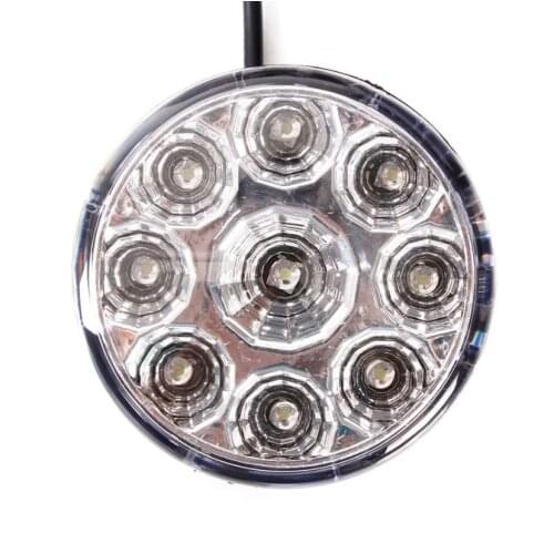 7cm DRL Round Car Fog Lamp Driving Daytime Running Lights Head Light for Jeep Truck Trailer ATV UTV