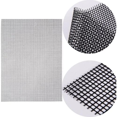 2021 Hot Non-stick Barbecue Mesh Mat Reusable Heat Resistance BBQ Baking Net Pad Kitchen Cooking Smoker BBQ Mat Liner Accessorie