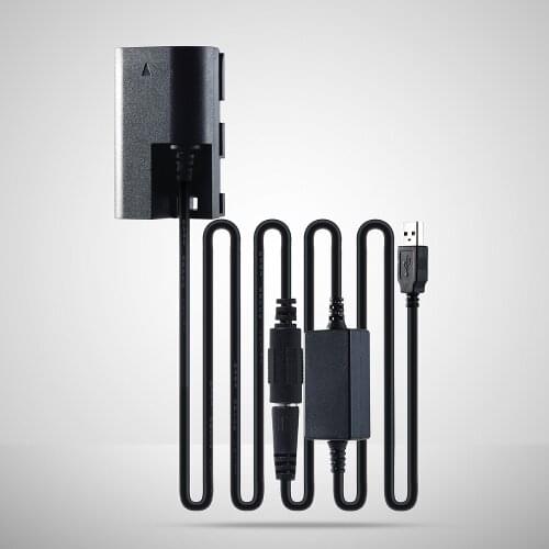 LP-E6 Dummy Battery And USB 5V Boost Cable AC-PW20 DC Coupler Power Adapter For Canon EOS 5D2 5D3 5D4 6D 6D2 60D 7D 7D2 70D 80D