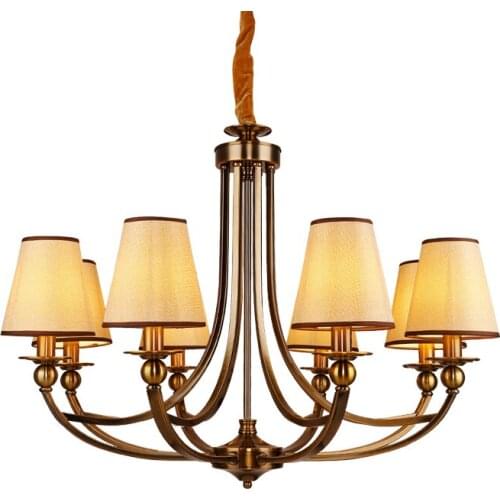 America countryside chandelier lighting for dining room restaurant haning light hotel luxury pendant lamps