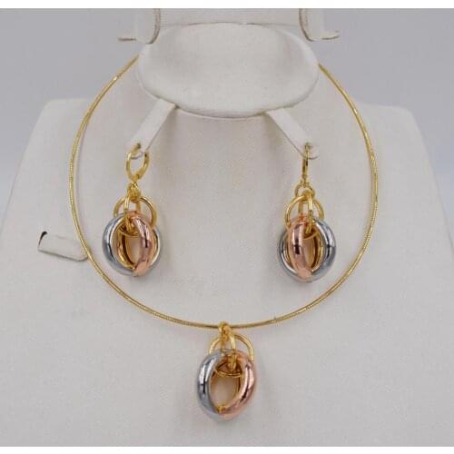 Statement Luxury Jewelry 2020 Womens Earrings Pendant Necklace Jewelry Sets Ball High Quality For Party Wedding