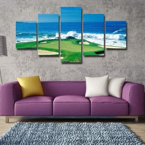 Canvas Wall Art 5 Piece Paintings Seaside Landscape Modular Decor Posters Home Room Living Modern Decor Bedroom Decoration