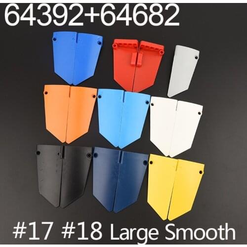 2Pairs High-Tech Panel Fairing 64392 #17 Large Smooth Side A， 64682 #18 Side B，Building Block Bricks Accessories Parts MOC Toys
