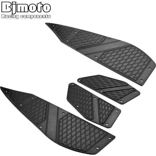 BJMOTO Motorcycle Front and Rear Footboard Steps Footrests Foot peg Foot Board Plate Pegs For YAMAHA XMAX 300 17-2020 X MAX 250