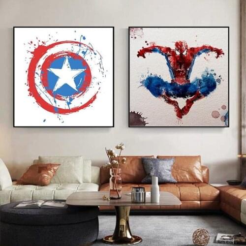 Canvas Painting Poster HD Print Marvel SuperHero Movie Spiderman Avengers Comics Wall Art Bedroom Decor Living Room Decoration