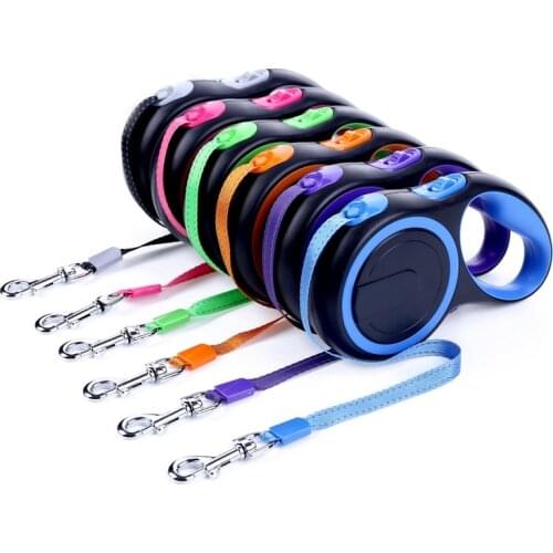 Durable Reflective Pet Dog Leashes for Large Dogs Automatic Extending Traction Rope Retractable Big Dog Pet Walking Leash Lead