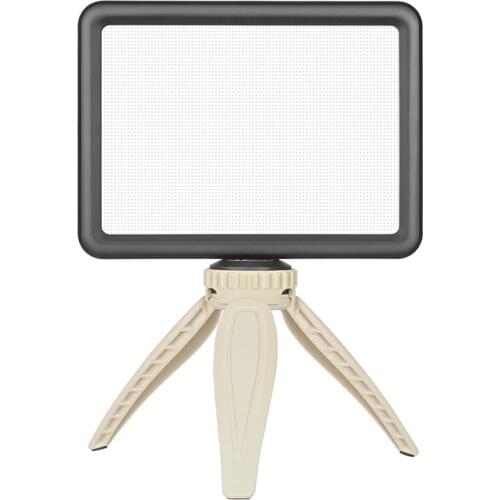 QZSD 128B Slim LED Light Panel with Rmote Control 3200K-5600K Dimmable LED Photo Video Camera Light with Tripod Charger Battery