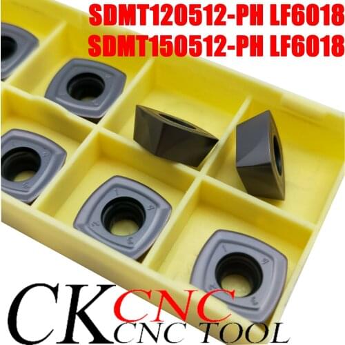 SDMT120512-PH LF6018 SDMT150512-PH LF6018 Fast-feed milling inserts Special SDMT cnc turning tools insert for stainless steel