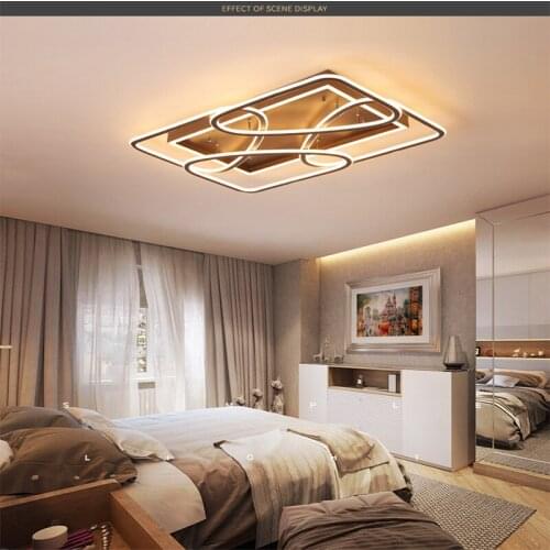 Led ceiling lamps creative box bedroom living room study villa creative ceiling lamp Indoor Lighting RC Dimmable Pendant light