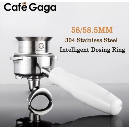 Coffee Intelligent Dosing Ring Stainless Steel 58/58.5mm Anti-fly Powder for EK43/K30 Brewing Bowl Espresso Barista Tools