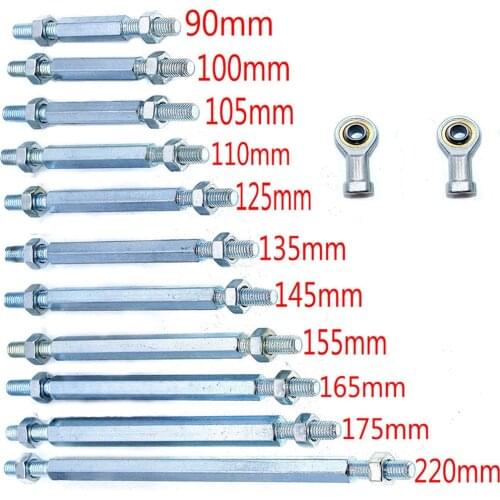 1pc 90/100/105/110/125/135mm 8mm Steering Tie Rod kit Ball Joint For 49cc Electric Mini Kids ATV Go Kart Buggy Quad Bike Parts