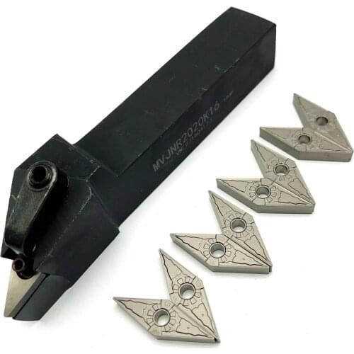 1PCS MVJNR1616K16 MVJNR2020K16 MVJNR2525M16 External Turning Tool+ VNMG160404 VNMG160408 Carbide Insert Latter Tools