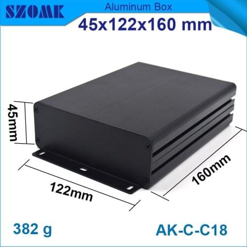 10 pcs/lot aluminium extrusion enclosure in Black color 40x110 MM housing for pcb extruded aluminum enclosure for LED sensor