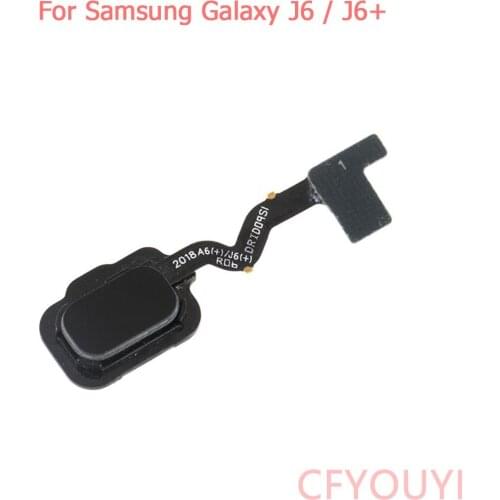 10pcs/lot For Samsung Galaxy J6 J600 J6 Plus J605 J6+ Touch ID Home Button Key Fingerprint Button Flex Cable