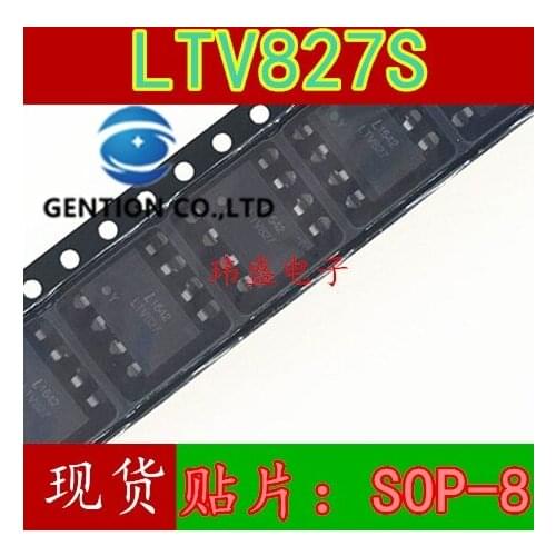 10PCS LTV827 LTV827S SOP-8 light coupling in stock 100% new and original