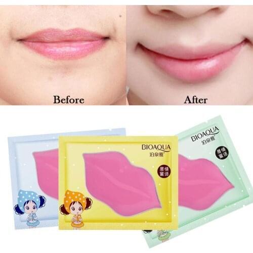 5pcs Collagen Crystal Lip Mask Lips Plump Gel Personal Care Hydrating Lip Whitening A Smacker Wrinkle Gel Patch Lip Care Film