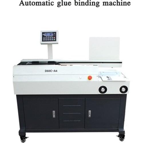 Automatic glue D60C-A4 binding machine automatic glue binding machine with side glue bidding voucher book binder