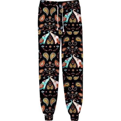 New Fashion Indian Elephant 3d Print Jogger Harem Pant Casual Men Women Long Loose HarajukuTrousers Fitness Pants Streetwear 4XL