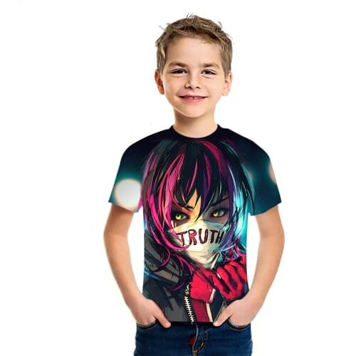 3D Anime Printed Childrens T-Shirt Personality Fashion Summer Boys And Girls Clothing Short Sleeve Harajuku Casual Top